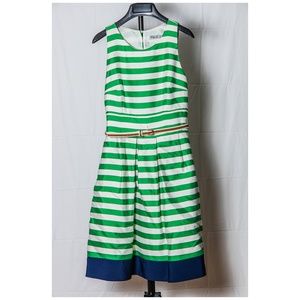 Eliza J - Kelly Stripe Fit & Flare Dress